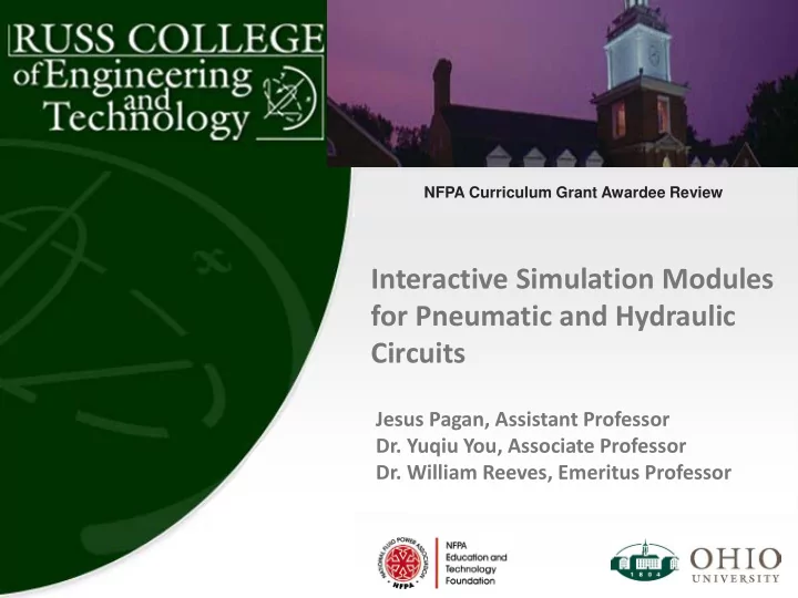 interactive simulation modules for pneumatic and