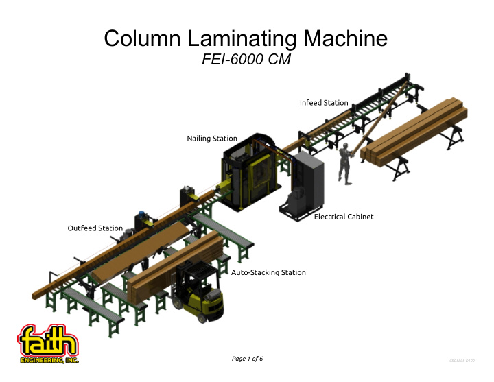column laminating machine