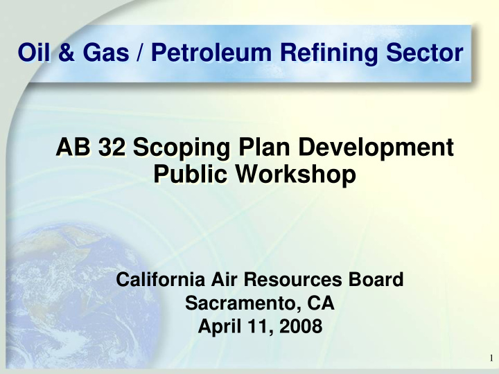 oil gas petroleum refining sector oil gas petroleum