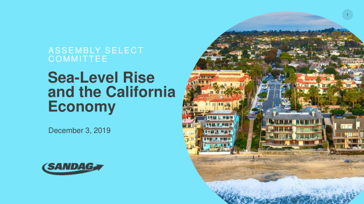 sea level rise and the california economy