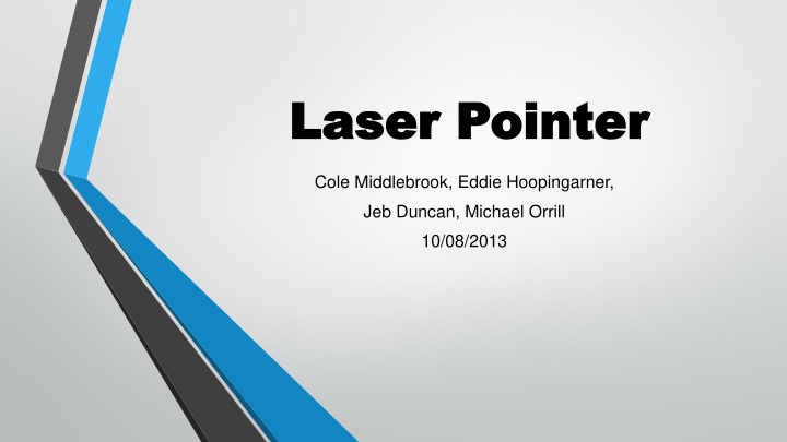 las laser p er pointe ointer