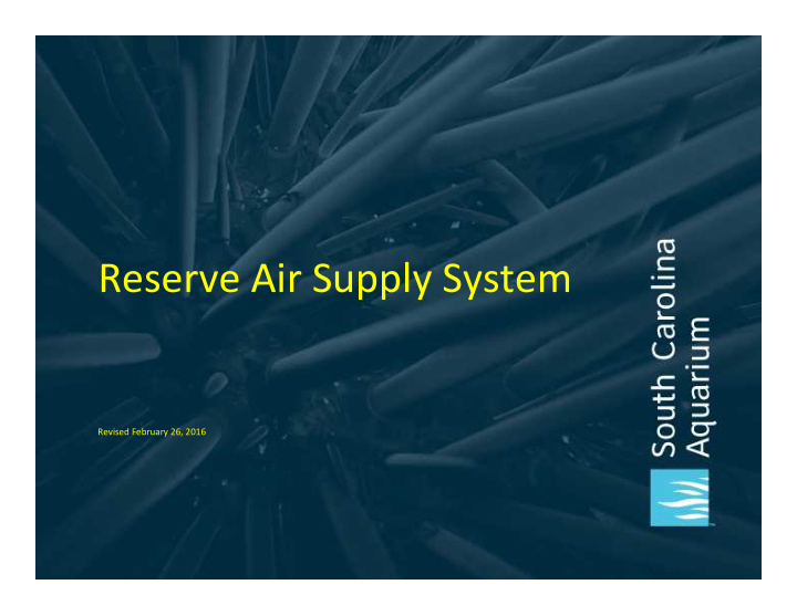 reserve air supply system