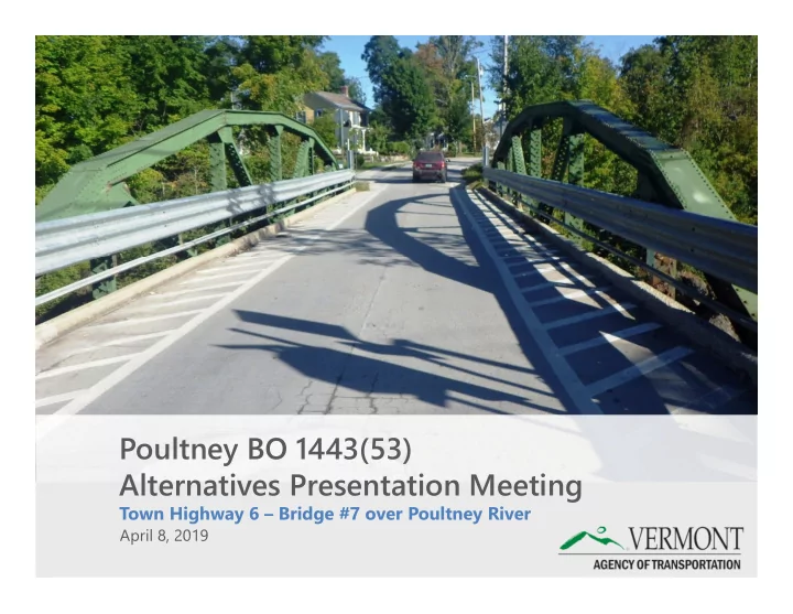 poultney bo 1443 53 alternatives presentation meeting