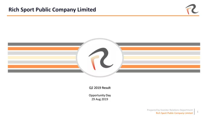 rich sport public company limited