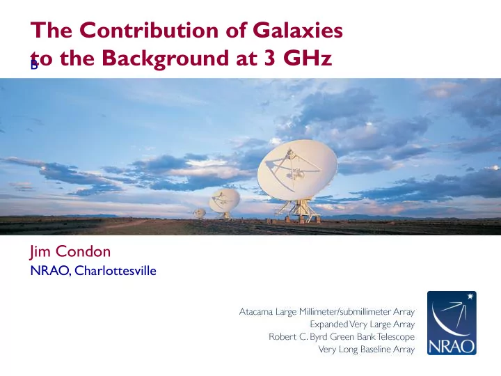 to the background at 3 ghz