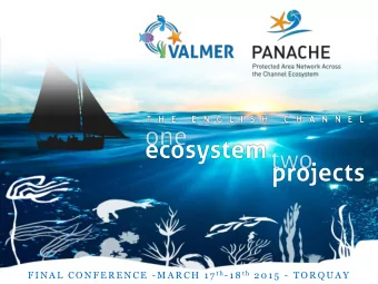 F I N A L  C O N F E R E N C E  - M A R C H  1 7 t h - 1 8 t h 2 0 1 5  -  T O R Q U A Y