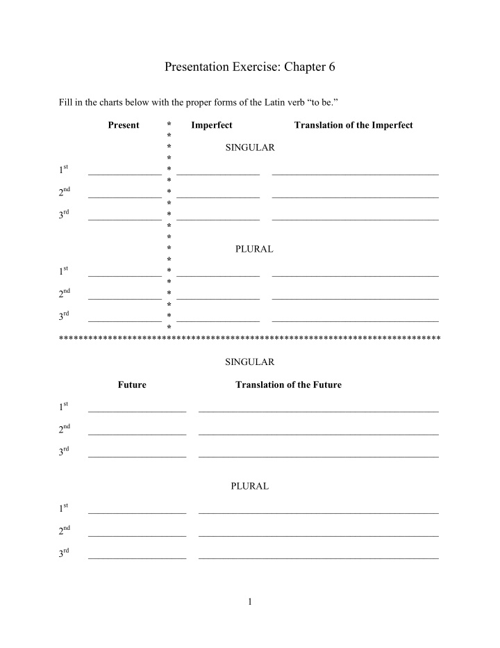 presentation exercise chapter 6