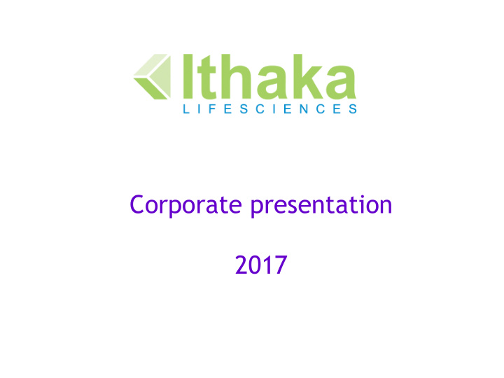 corporate presentation