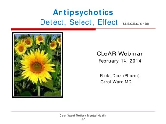 Hillside Centre  (Acute Tertiary Mental Health Hospital IHA)  Carol Ward Tertiary Mental Health