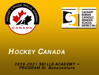 Hockey Canada Skills Academies and Sports  Hockey Canada Skills Academies and Sports  Performance
