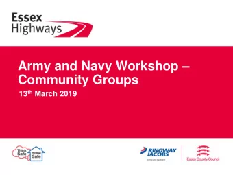 Community Groups 13 th March 2019  Agenda 18:30  18:40  Welcome and Introductions 18:40