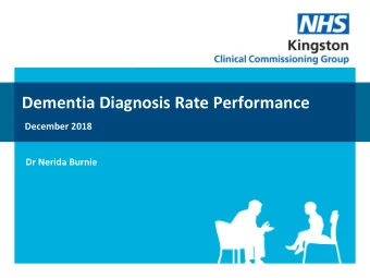 Dementia Diagnosis Rate Performance  December 2018  Dr Nerida Burnie  Performance mapped to actions