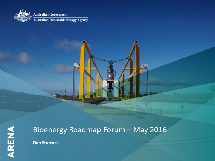bioenergy roadmap forum may 2016