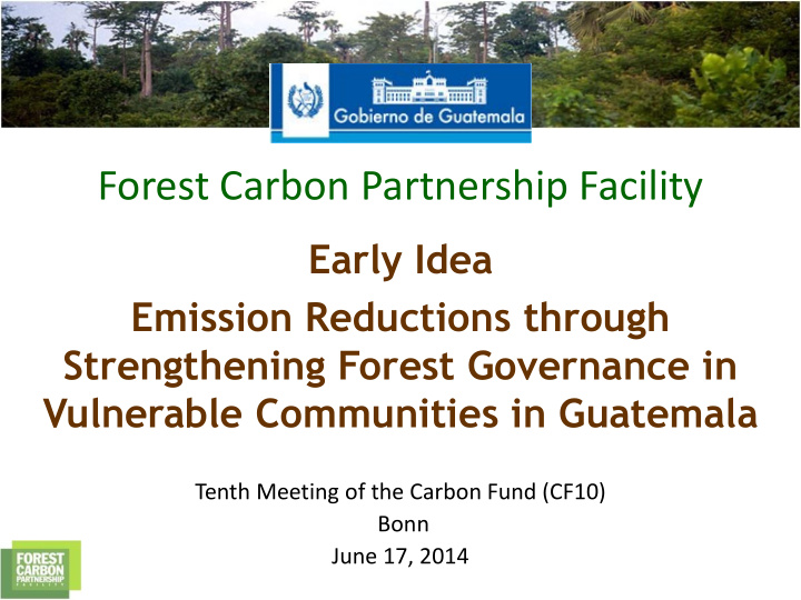 forest carbon partnership facility