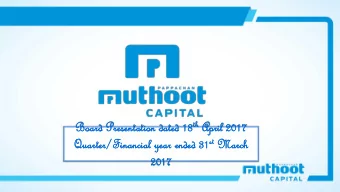 th April ed 18 th  Bo  Board  d Pr  Presen  senta  tation  tion da  dated  ril 2017  17 st Ma ded