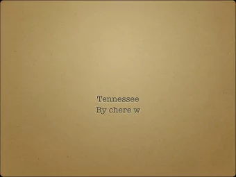 Tennessee  By chere w  Introduction  Have you ever been to Tennessee? I  decided to do some