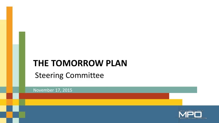 the tomorrow plan