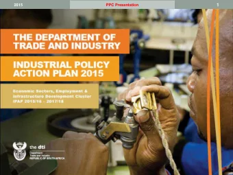 2015  PPC Presentation  1  PPC Presentation  2 IPAP 2015/16  2018/19  Achievement