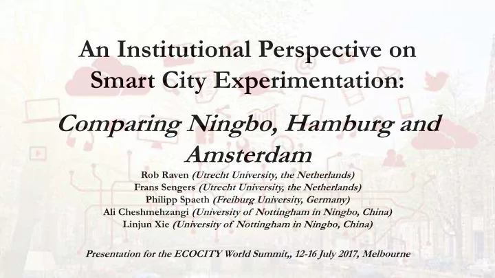 comparing ningbo hamburg and