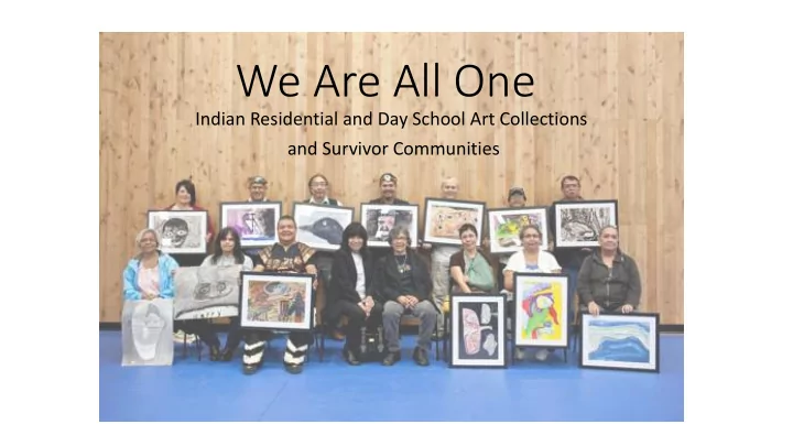 we are all one