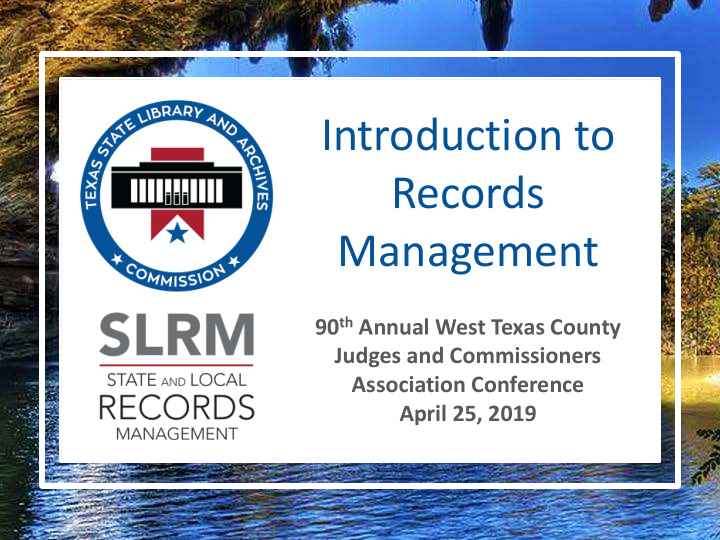 introduction to records management