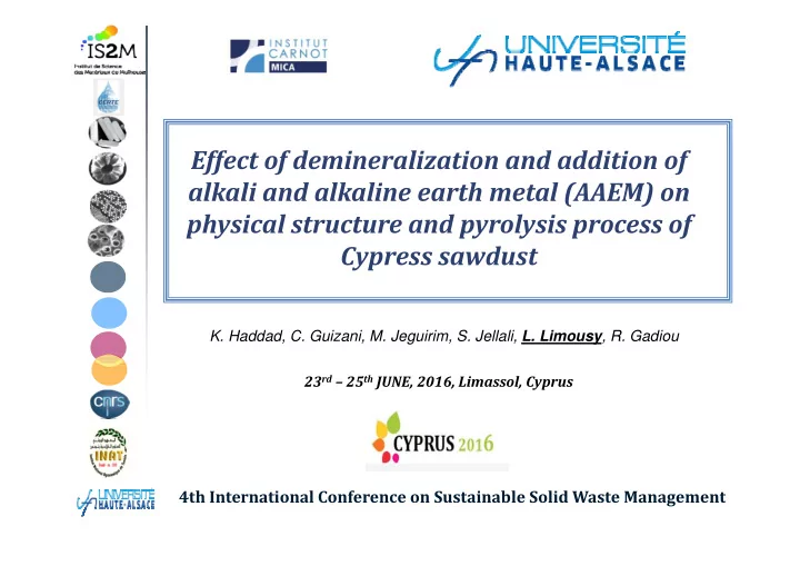 effect of demineralization and addition of alkali and