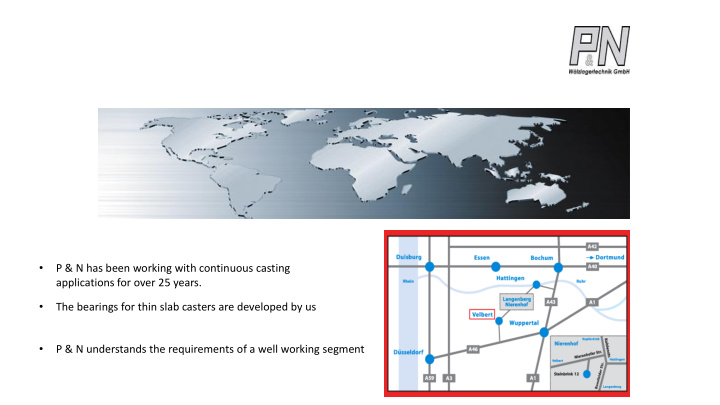 the bearings for thin slab casters are developed by us