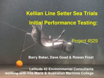 Initial Performance Testing:  Project 4529  Barry Baker, Dave Goad &amp; Rowan Frost  Latitude 42
