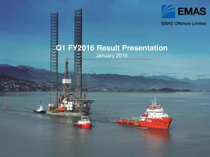 q1 fy2016 result presentation