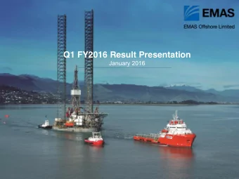 Q1 FY2016 Result Presentation  January 2016  Disclaimer This material includes forward-looking