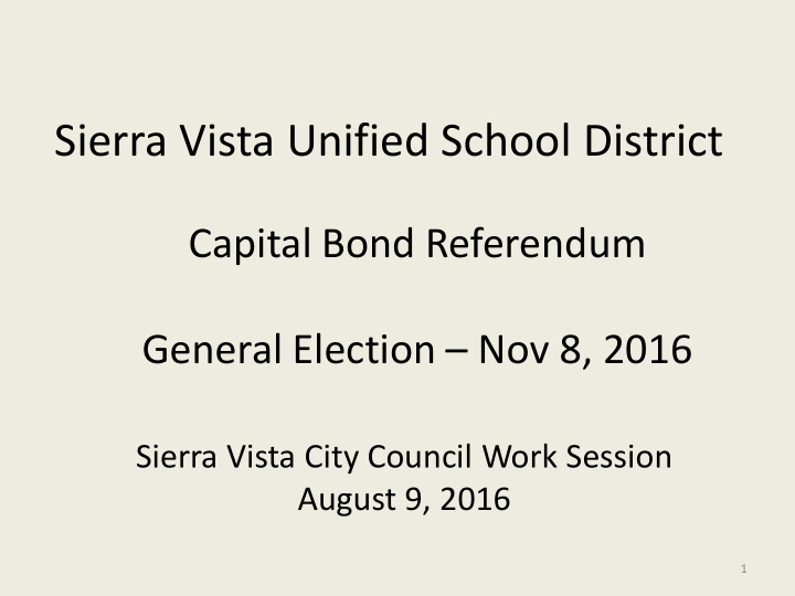sierra vista unified school district