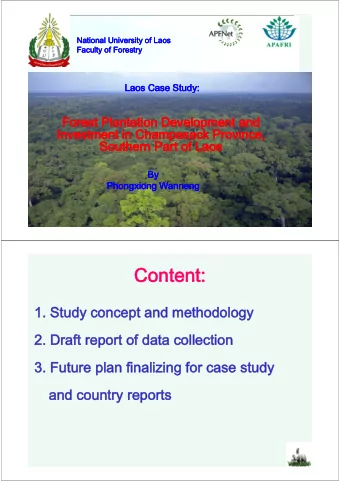 Content  Content:  Content  Content:  1. Stu  1  S  tudy concept  d  concept an  and  d  d met