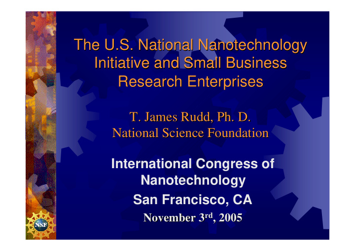 the u s national nanotechnology the u s national