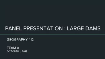 Irrigation Dams  Hydro