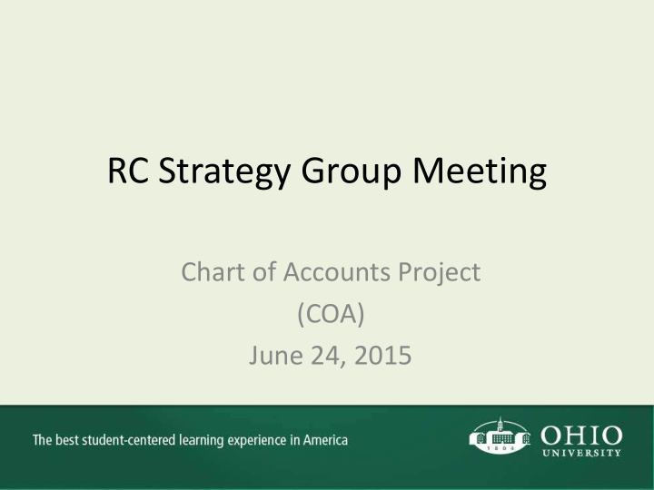 rc strategy group meeting
