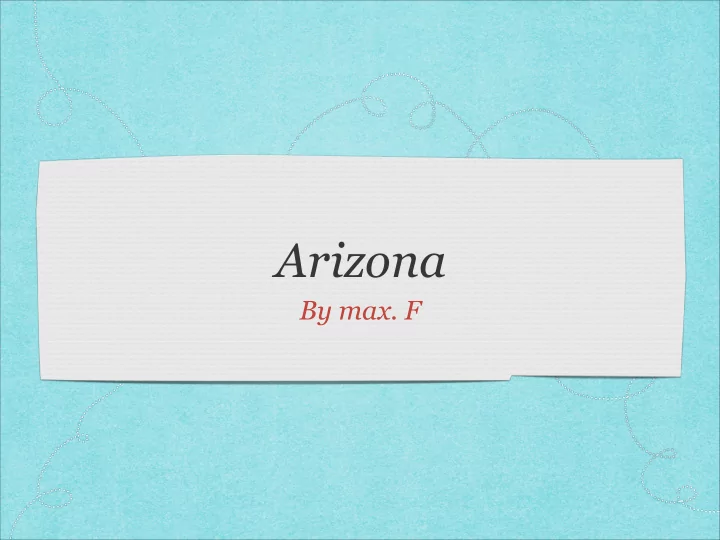arizona