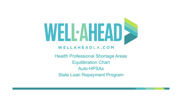 health professional shortage areas equilibration chart