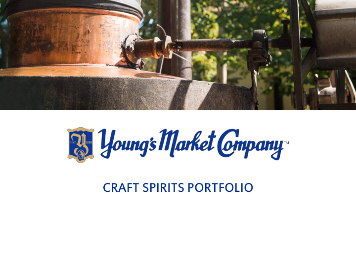 craft spirits portfolio vodka