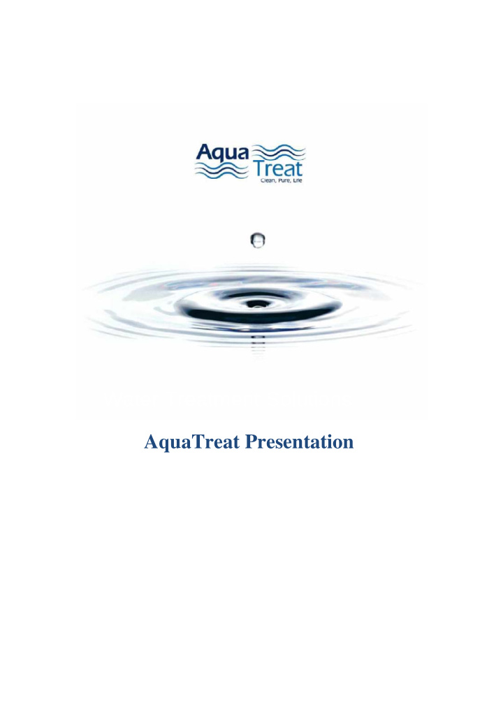 aquatreat presentation