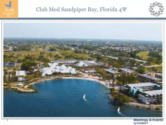 Club Med Sandpiper Bay, Florida 4   1  Meeting Rooms    Full service conference center with