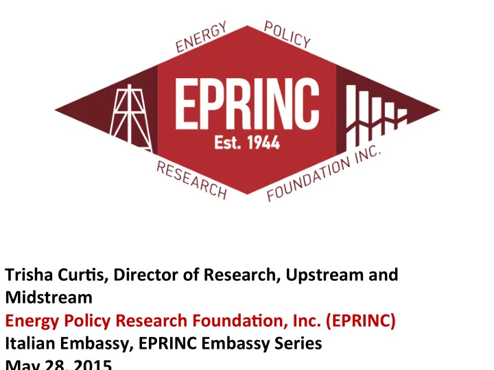 trisha cur s director of research upstream and midstream
