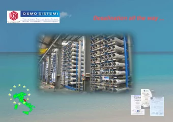Desalination all the way ...  Company Profile  Established in 1985, OSMO SISTEMI S.r.l., based in
