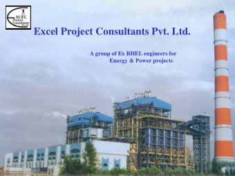 A group of Ex BHEL engineers for  Energy &amp; Power projects  Who are we?  EPCPL is a 6 years old