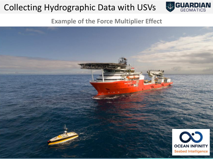 collecting hydrographic data with usvs