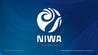 February 19 2019 Habitat Suitability Modelling for Protected Corals  Habitat Suitability Modelling