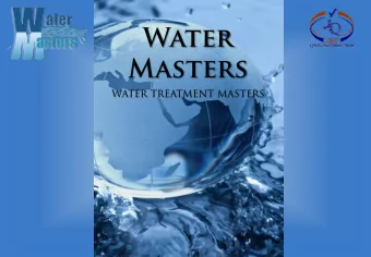 WATER TREATMENT MASTERS  Introduction  WATER MASTERS specialises in the design and manufacturing