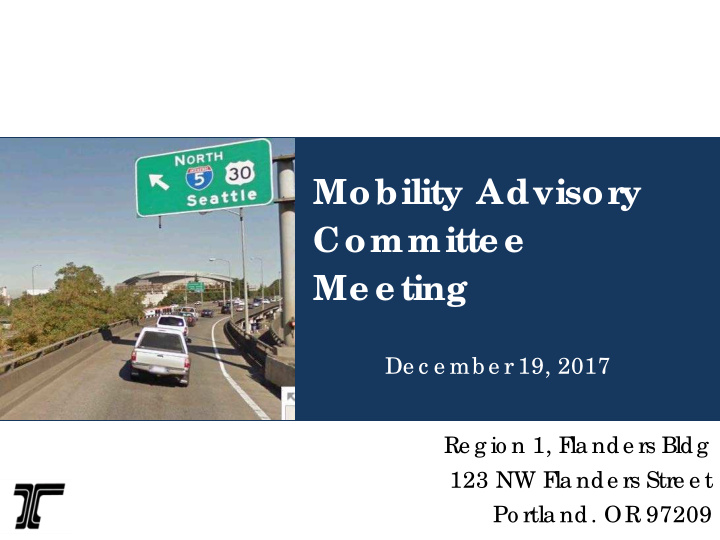mobility advisory committe e me e ting