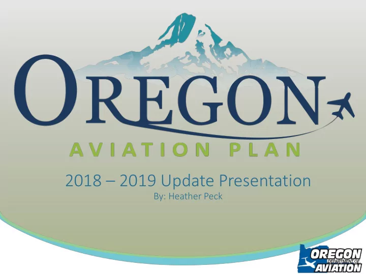2018 2019 update presentation