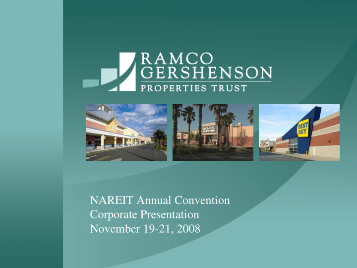 nareit annual convention corporate presentation november