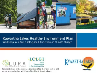 Kawartha Lakes Healthy Environment Plan  Workshop-in-a-Box, a self-guided discussion on Climate